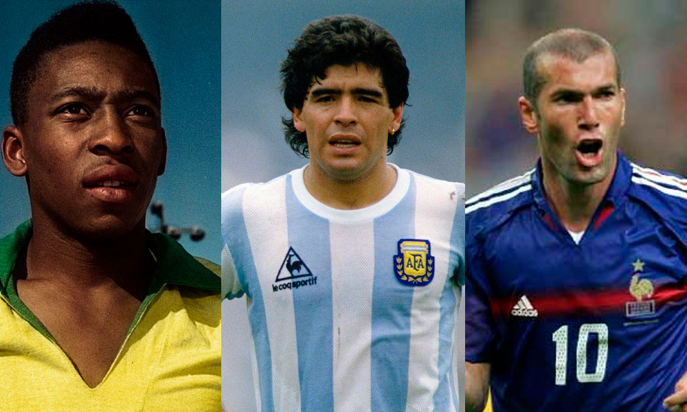 Pele, Maradona, Zidane – 3 tượng đài bất tử